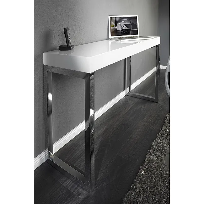 PC/Toaletný - stolík 16714 120cm Biely vysoký lesk PC/Toaletný - stolík 16714 120cm Biely vysoký lesk