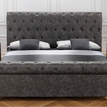 Posteľ 41413 180x200cm Kensington Microfaser Tmavošedá Posteľ 41413 180x200cm Kensington Microfaser Tmavošedá