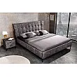 Posteľ 41670 180x200cm Boutique Zamat Tmavošedá Posteľ 41670 180x200cm Boutique Zamat Tmavošedá