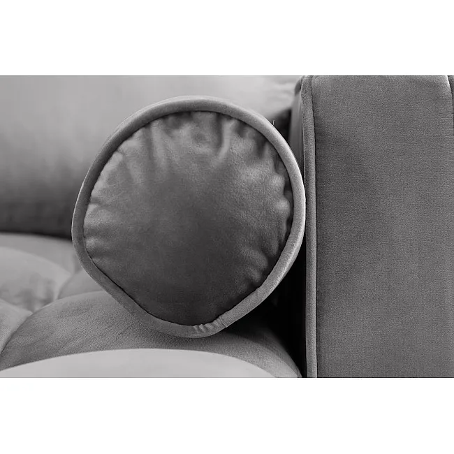 Rohová sedacia súprava 40273 Cozy - Zamat Šedá Rohová sedacia súprava 40273 Cozy - Zamat Šedá