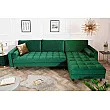 Rohová sedacia súprava 40274 Cozy - Zamat Smaragdovozelená Rohová sedacia súprava 40274 Cozy - Zamat Smaragdovozelená