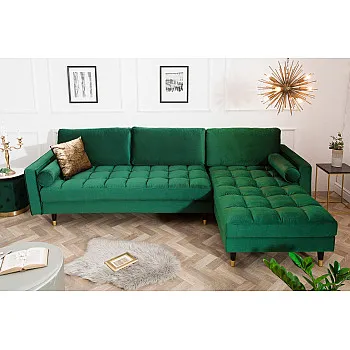 Rohová sedacia súprava 40274 Cozy - Zamat Smaragdovozelená Rohová sedacia súprava 40274 Cozy - Zamat Smaragdovozelená