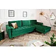 Rohová sedacia súprava 40274 Cozy - Zamat Smaragdovozelená Rohová sedacia súprava 40274 Cozy - Zamat Smaragdovozelená