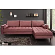 Rohová sedacia súprava 40276 Cozy - Zamat starorúžová Rohová sedacia súprava 40276 Cozy - Zamat starorúžová