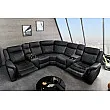 Rohová sedacia súprava Relax 47590 Hollywood - Čierna