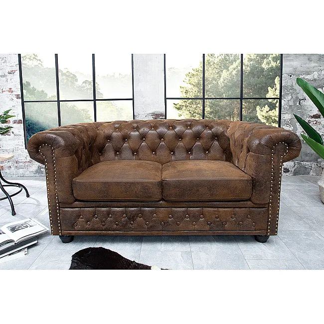 Sedacia súprava 17109 Chesterfield 2-sedenie Antik hnedá Sedacia súprava 17109 Chesterfield 2-sedenie Antik hnedá