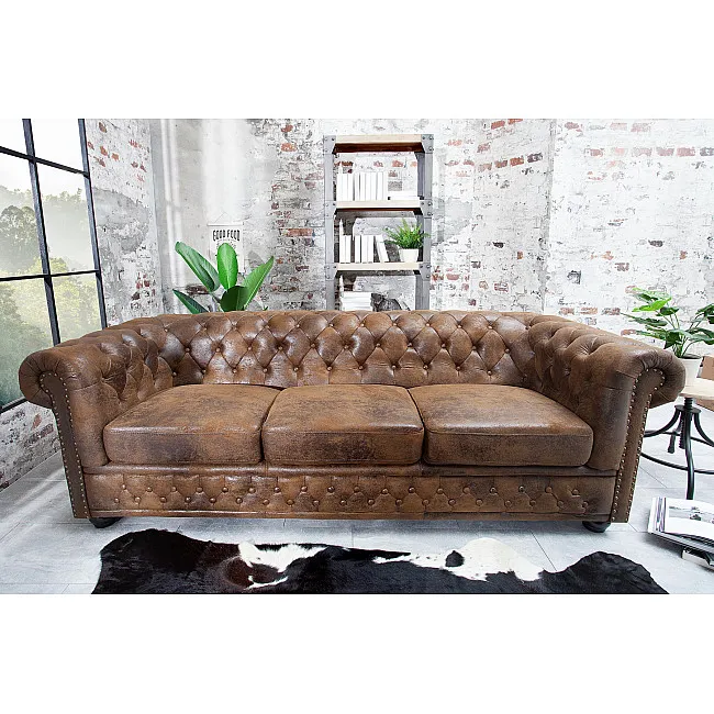 Sedacia súprava 17382 Chesterfield 3-sedenie Antik hnedá Sedacia súprava 17382 Chesterfield 3-sedenie Antik hnedá