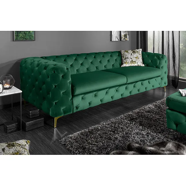 Sedacia súprava 39312 240cm Modern Barock - Zamat Smaragdovozelená Sedacia súprava 39312 240cm Modern Barock - Zamat Smaragdovozelená