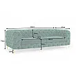 Sedacia súprava 39312 240cm Modern Barock - Zamat Smaragdovozelená Sedacia súprava 39312 240cm Modern Barock - Zamat Smaragdovozelená