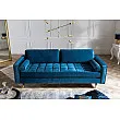Sedacia súprava 39844 220cm Cozy - Zamat Modrá Sedacia súprava 39844 220cm Cozy - Zamat Modrá