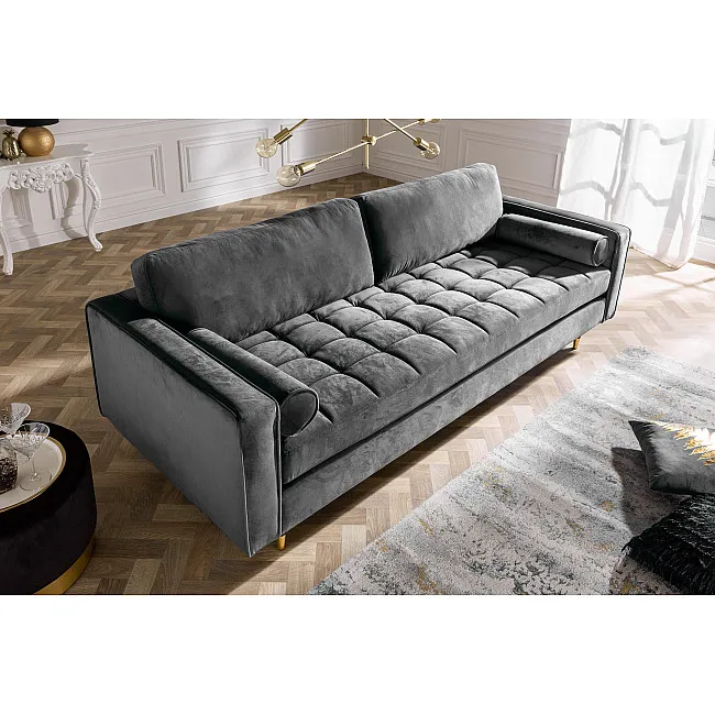 Sedacia súprava 39846 220cm Cozy - Zamat Šedá Sedacia súprava 39846 220cm Cozy - Zamat Šedá
