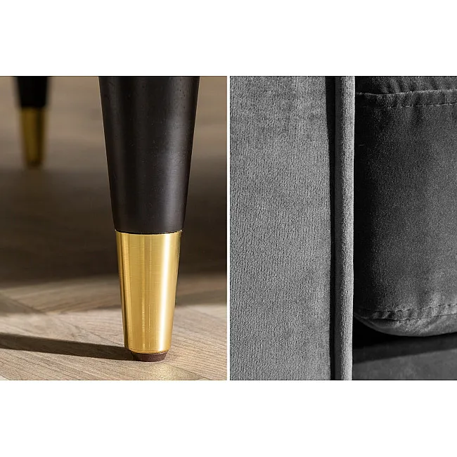 Sedacia súprava 39846 220cm Cozy - Zamat Šedá Sedacia súprava 39846 220cm Cozy - Zamat Šedá