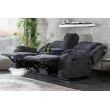 Sedacia súprava Relax 39979 Hollywood 2-sedenie Tmavošedá látka