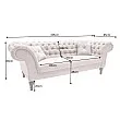 Sedacia súprava 40146 225cm Paris - Zamat Sivá Sedacia súprava 40146 225cm Paris - Zamat Sivá