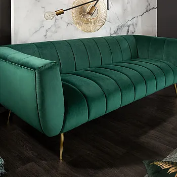Sedacia súprava 40404 225cm Noblesse Zamat Smaragdovozelená