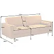 Sedacia súprava 41072 220cm Cozy - Zamat Žltá Sedacia súprava 41072 220cm Cozy - Zamat Žltá