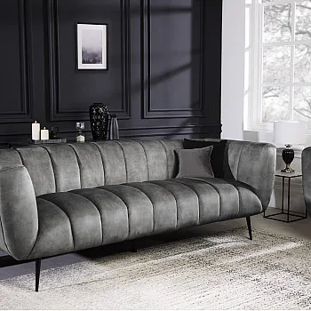 Sedacia súprava 41248 225cm Noblesse Zamat Šedá