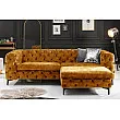 Sedacia súprava 41298 235cm Modern Barock Zamat Žltá Sedacia súprava 41298 235cm Modern Barock Zamat Žltá