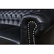 Sedacia súprava 41447 Chesterfield 3-sedenie Antique Čierna