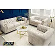 Sedacia súprava 42311 Chesterfield 2-sedenie Zamat Champagner