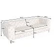 Sedacia súprava 42641 235cm Modern Barock Zamat Champagner Sedacia súprava 42641 235cm Modern Barock Zamat Champagner