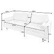 Sedacia súprava 42703 220cm Cozy - Teddy látka biela Sedacia súprava 42703 220cm Cozy - Teddy látka biela