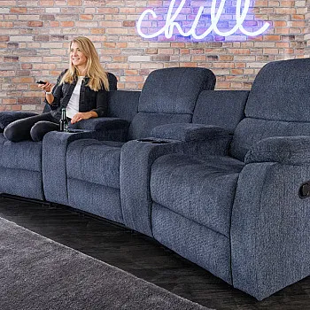 Sedacia súprava Relax 42814 Hollywood 3-sedenie Tmavošedá látka