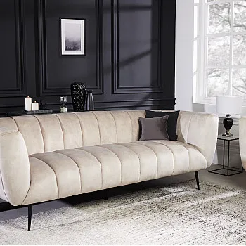 Sedacia súprava 43266 225cm Noblesse Zamat Champagner