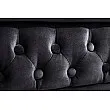Sedacia súprava 47033 Chesterfield 3-sedenie Zamat Čierna