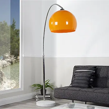 Stojaca lampa 20747 Oblúková Oranžová Stojaca lampa 20747 Oblúková Oranžová