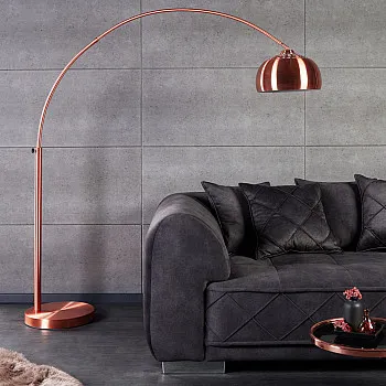 Stojaca lampa 21599 Oblúková Medená Stojaca lampa 21599 Oblúková Medená