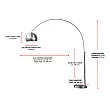 Stojaca lampa 21599 Oblúková Medená Stojaca lampa 21599 Oblúková Medená