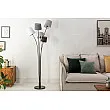 Stojaca lampa 40745 Levels 176cm Čierna, Šedá, Biela Stojaca lampa 40745 Levels 176cm Čierna, Šedá, Biela