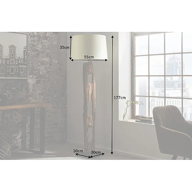 Stojaca lampa 41046 Barracuda 177cm Bežová Drevo Acacia Stojaca lampa 41046 Barracuda 177cm Bežová Drevo Acacia