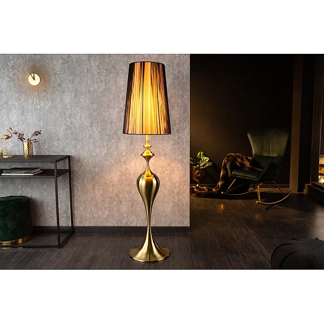 Stojaca lampa 41526 Lux III Čierna-zlatá Stojaca lampa 41526 Lux III Čierna-zlatá