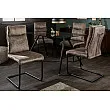 Stolička 41172 Comfort Zamat Taupe antik
