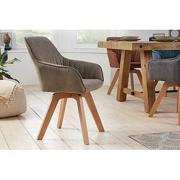 Stolička 41314 Livorno Mikrofaser Vintage Taupe