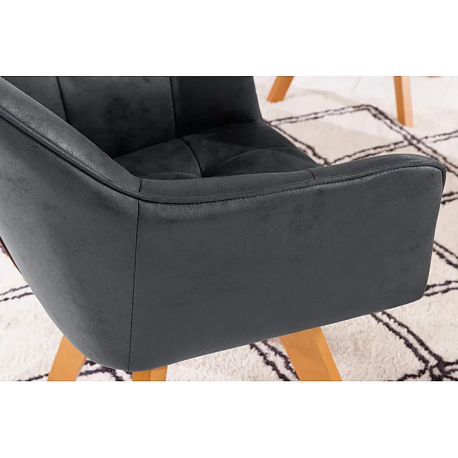 Stolička 42388 Loft Mikrofaser Antik Šedá