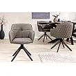 Stolička 45862 Euphoria Taupe kožená - otočná
