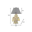 Stolová lampa 48025 King Ape Zlatá Čierna