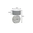 Stolová lampa 48097 Harmony Čierna Biela