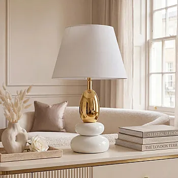 Stolová lampa 70018 Zen Biela Zlatá