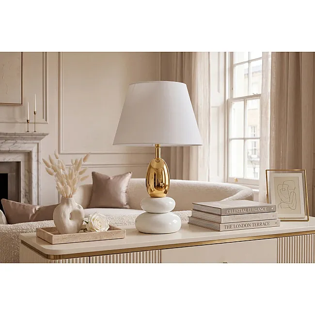Stolová lampa 70018 Zen Biela Zlatá