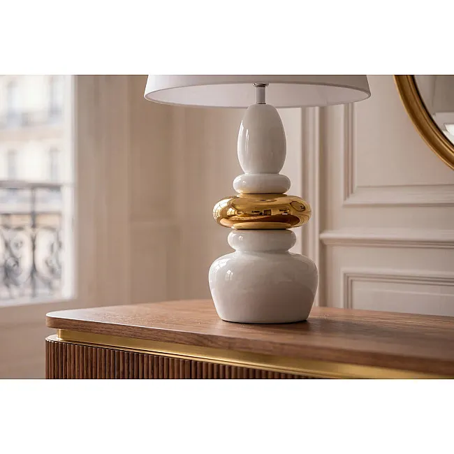 Stolová lampa 70020 Zen Biela Zlatá