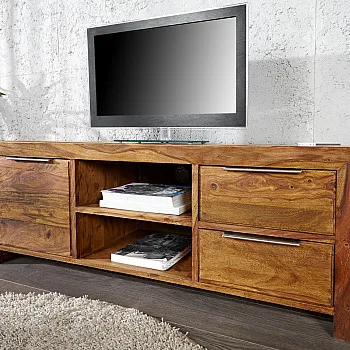 TV-skrinka 22684 135cm Masív drevo Sheesham/Palisander
