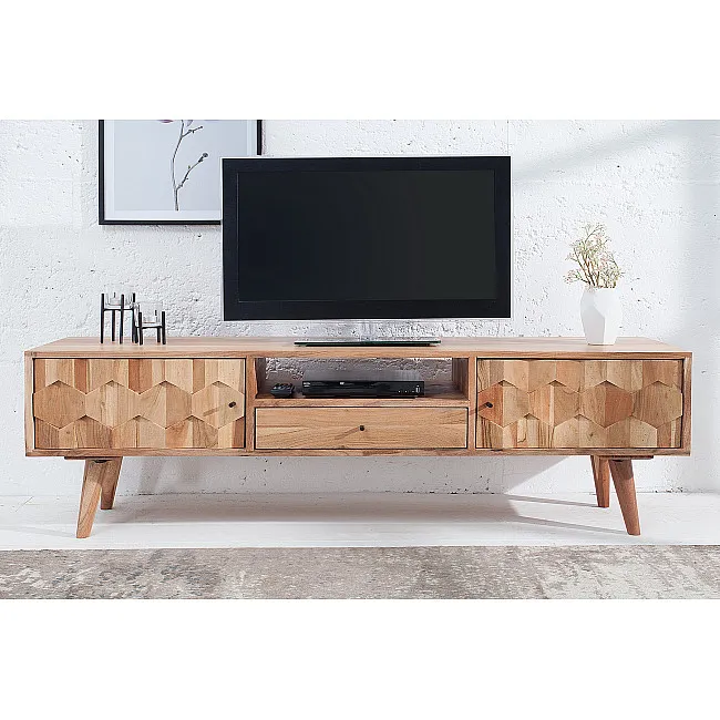 TV-skrinka 38423 140cm Masív drevo Acacia Retro TV-skrinka 38423 140cm Masív drevo Acacia Retro