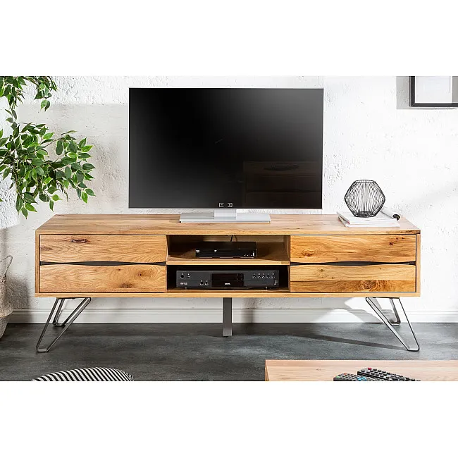 TV-skrinka 39434 160cm Masív drevo Dub TV-skrinka 39434 160cm Masív drevo Dub