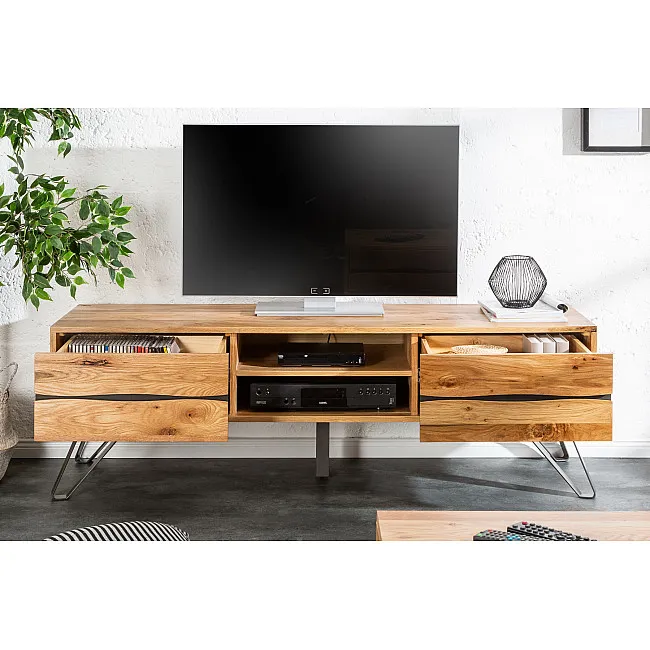 TV-skrinka 39434 160cm Masív drevo Dub TV-skrinka 39434 160cm Masív drevo Dub