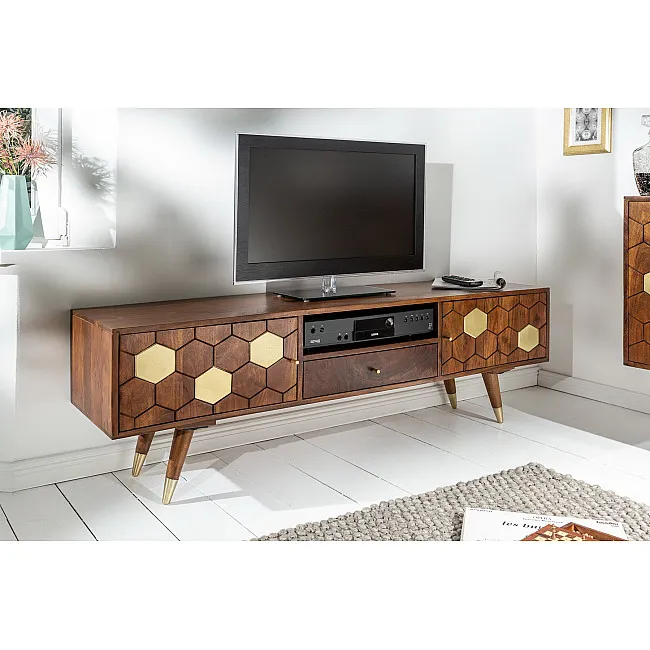 TV-skrinka 39949 140cm Drevo Acacia TV-skrinka 39949 140cm Drevo Acacia