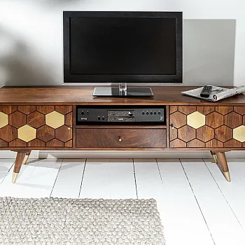 TV-skrinka 39949 140cm Drevo Acacia TV-skrinka 39949 140cm Drevo Acacia